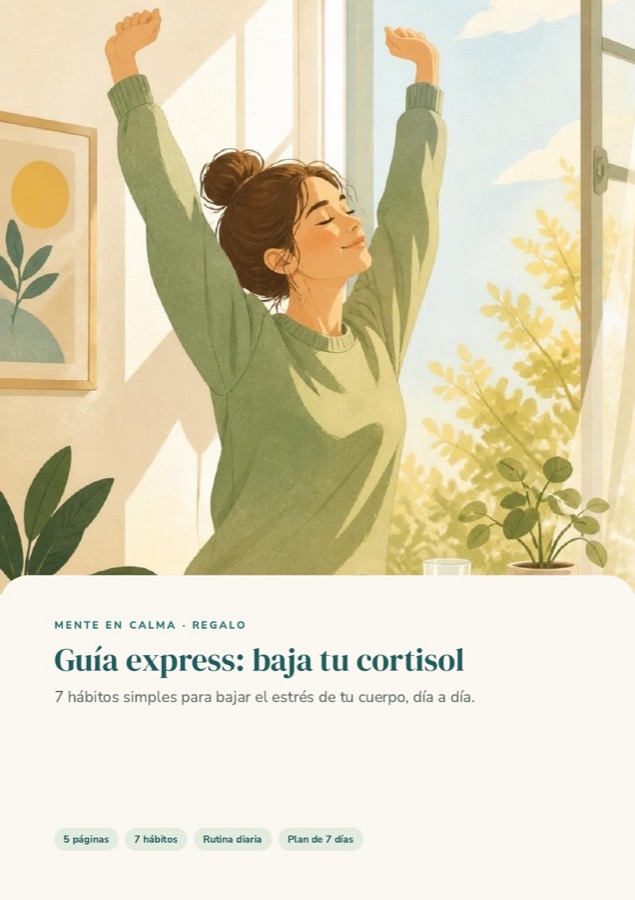 Portada del regalo: guía express para bajar tu cortisol